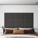 Wandkopfteilen 12 Stk. 60 x 30 cm Dunkelgrau Stoff