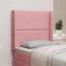 Kopfteil Ohr Rosa 80 x 16 x 4 cm Samt