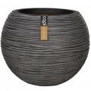 Capi Blumentopf Nature Rib Kugel 40 x 32 cm Anthrazit KOFZ270 