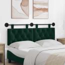 Hängendes Kopfteil Mit LED Licht Dunkelgrün Samt