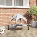 Hundebett 62 x 48 x 61 cm Stahl Silber Grau