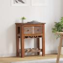 Schrank Braun 60 x 30 x 70 cm Massives upgecyceltes Holz