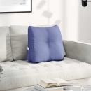 Rücken Kissen Jeans blau 45 x 24 x 50 cm Stoff