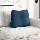 Rücken Kissen Blau 60 x 24 x 50 cm Stoff