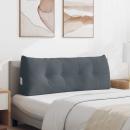 Rückenkissen Dunkelgrau 120 x 24 x 50 cm Samt