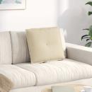 Rückenkissen Creme 50 x 19 x 45 cm Stoff