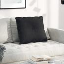 Rückenkissen Schwarz 60 x 19 x 50 cm Stoff