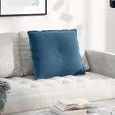 Rücken Kissen Blau 60 x 50 cm Cordstoff