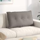 Rückenkissen Taupe 80 x 19 x 50 cm Stoff
