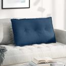 Rückenkissen Blau 80 x 19 x 50 cm Stoff