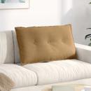 Rückenkissen Braun 80 x 50 cm Cordstoff