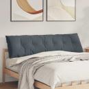 Rücken Kissen Dunkelgrau 180 x 50 cm Cordstoff