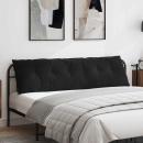Rücken Kissen Schwarz 180 x 50 cm Cordstoff