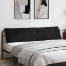 Rücken Kissen Schwarz 200 x 50 cm Cordstoff