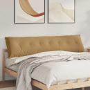 Rücken Kissen Braun 200 x 50 cm Cordstoff