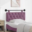 Hängendes Kopfteil Mit LED Licht Lila Samt