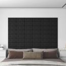 Wandkopfteilen 12 Stk. Schwarz Kunstleder