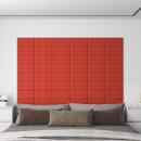 Wandkopfteilen 12 Stk. Rot Kunstleder
