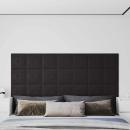 Wandkopfteilen 12 Stk. Schwarz Kunstleder
