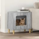 Katzenhaus Sonoma-Grau 51 x 30 x 52 cm Holzwerkstoff