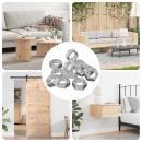 Sechskantmutter 23377 stk. Silber Metall