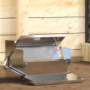 Hühnertretfeeder Silber 50 x 40 x 29 cm 2 kg Verzinkter Stahl