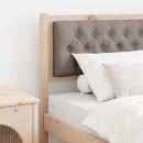 Kopfteil Sonstiges Braun und Taupe 80 cm Massivholz Kiefer