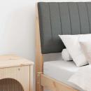 Gepolstertes Kopfteil Dunkelgrau 80 cm Massives Kiefernholz