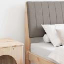 Gepolstertes Kopfteil Taupe 80 cm Massives Kiefernholz