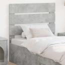 Kopfteil Beton Grau Holzwerkstoff