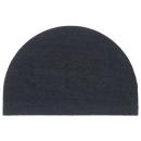 ARDEBO.de - Fußmatte Dunkelgrau Halbrund 60x90 cm Kokosfaser Getuftet