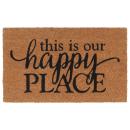 ARDEBO.de - Fußmatte Natur 45x75 cm Kokosfaser Getuftet