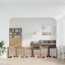 Klappbares Hundetor mit Ständern 6 stk. Altholz 482 cm
