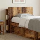 Kopfteil Schrank mit Speicher Altholz Holzwerkstoff