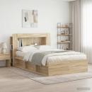 Kopfteil-Schrank mit Speicher Sonoma-Eiche Holzwerkstoff