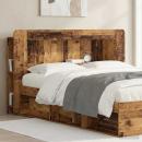 Kopfteil-Schrank mit Speicher Altholz Holzwerkstoff