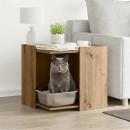 Katzenklo Artisan-Eiche 53x53x51 cm Holzwerkstoff