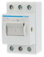 Hager SH363N Kompaktschalter, Ausschalter, 63A, 3 Schließer, 400V AC, 2.5 PLE