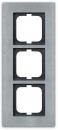 Busch-Jaeger 1723-860 Abdeckrahmen, Carat, 3-fach Rahmen, edelstahl (2CKA001754A4256)
