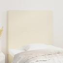 Kopfteil Creme 80x5x118/128 cm Kunstleder