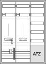 HAGER ZB335C25LS KS 2ZP/VF-5rh/APZ,3-feldig