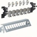 HAGER FZ12MM Patch-Panel 12-fach,mit 6xRJ45