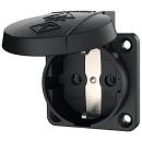 MENNEKES 11032 Anbaudose SCHUKO schwarz 16A2p+E