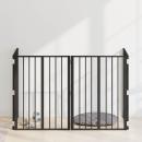 Hundetor 4 stk. Schwarz 60 x 80 cm Verzinkter Stahl