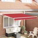 Elektrische ausziehbare Markise Rot 350 x 250 cm