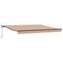 ARDEBO.de - Ausziehbare Markise Mehrfarbig 400 x 350 cm