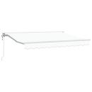 ARDEBO.de - Markisenrahmen Weiß 300 x 200 cm Polyester mit PU-Beschichtung