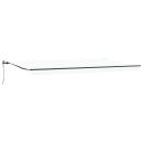 ARDEBO.de - Ausziehbare Markise Weiß 600 x 350 cm Stoff und Aluminium