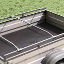 Planehalterung für Anhänger 2 Silber 102-155 cm Aluminium