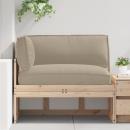 Palettenkissenset 3 pcs Taupe Oxford-Stoff